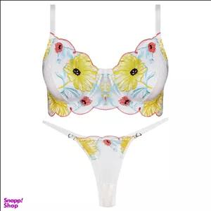 ست شورت و سوتین زنانه کارنا رز مدل فنردار کد 5167-5007 رنگ سفید