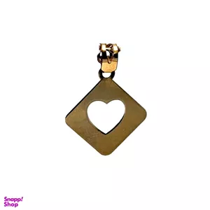 پلاک گردنبند طلا 18 عیار زنانه حسام گالری مدل قلب کد P2137 