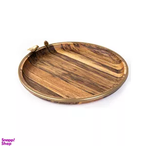سینی گرد گلد کیش مدل گلدن برد سایز متوسط کد GK829472