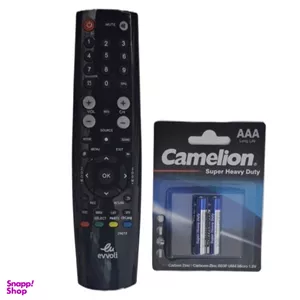 ریموت کنترل ایوولی مدل EV100 به همراه باتری نیم قلمی کملیون