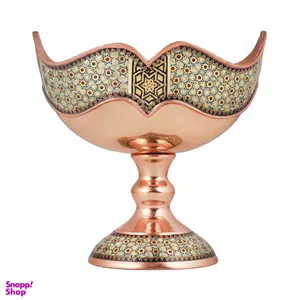 کشکول مسی و خاتم مدل کندویی شال سکه ای سایز 13