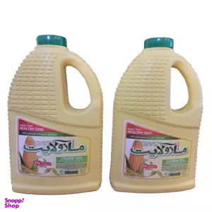 روغن مایع ذرت غنی شده با ویتامین D3 مازولایت وزن 1350 گرم بسته 2 عددی