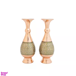 گلدان جفت خاتم کاری کد 7354 