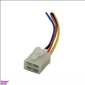 سوکت رله فن انژکتور 4 فیش مادگی آریکو کد 1408 مناسب پراید