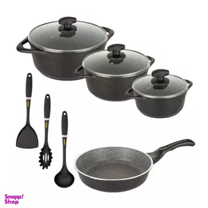 سرویس پخت و پز ۷ پارچه عروس کد 37207 مدل ویکتوریا به همراه هدیه