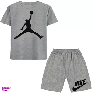ست تیشرت و شلوارک پسرانه مدل N55 طرح NIKE