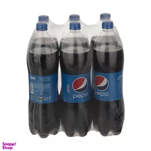 نوشابه پپسی حجم 1500 میلی لیتر بسته 6 عددی