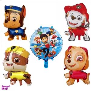 بادکنک فویلی مدل سگ های نگهبان و دوستان کد DB22 مجموعه 5 عددی