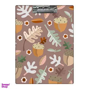 تخته شاسی طرح پترن پاییزی بلوط  کد 7205761  سایز A4