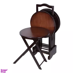 میز عسلی تاشو کد 009 مجموعه 4 عددی