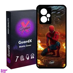 کاور گارد ایکس طرح Spider Man مدل Glass10098 مناسب گوشی موبایل شیائومی Poco F5/Redmi Note 12 Turbo
