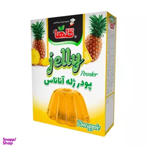 پودر ژله آناناس گلها وزن 100 گرم بسته بندی جعبه