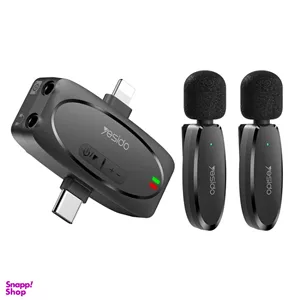 میکروفون یقه ای دو کاربر Lightning/Type-C یسیدو مدل YESIDO KR15