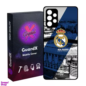 کاور گارد ایکس طرح Real Madrid مدل Glass10054 مناسب برای گوشی موبایل سامسونگ Galaxy A52/A52S