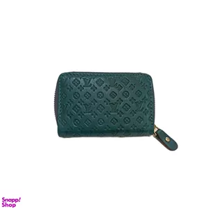 جاکارتی چرم طبیعی مدل آکاردیونی زیپی طرح LV