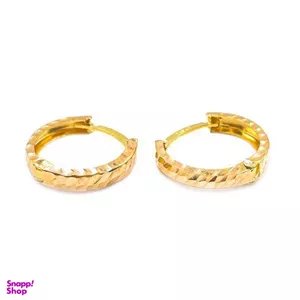 گوشواره طلا 18 عیار زنانه اپال گلد مدل امگا کد sh0171 