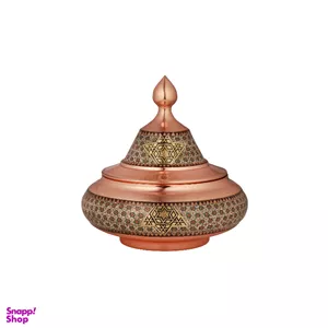 قندان خاتم کاری مسی مدل سفینه کد 330
