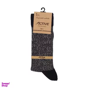 جوراب مردانه طرح دار ساق دار اکتیو پرفورمنس کد 00272