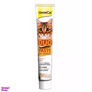 خمیر مالت گربه جیم کت مدل Duo Paste Anti Hairball طعم مرغ  وزن 50 گرم