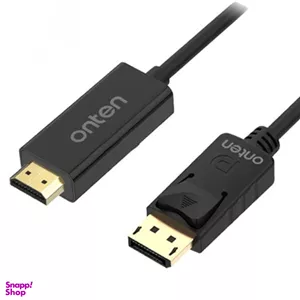 کابل تبدیل DisplayPort به HDMI اونتن مدل OTN-DP303 طول 1.8 متر