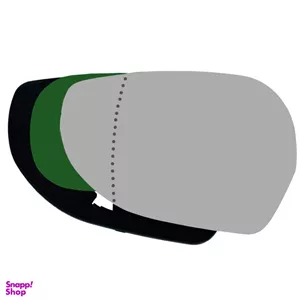 شیشه آینه جانبی چپ خودرو کالانیکس مدل SHIS-L-10942 مناسب ساینا به همراه قاب و چسب