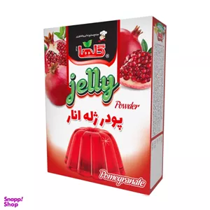 پودر ژله انار گلها وزن 100 گرم بسته بندی جعبه