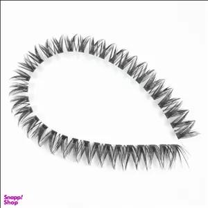 مژه مصنوعی ریسه ای مدل فیشر کاپ سایز 16 کد D رنگ مشکی