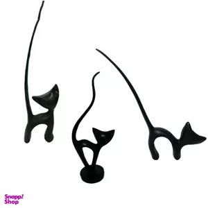 مجسمه دکوری طرح گربه مجموعه ۳ عددی
