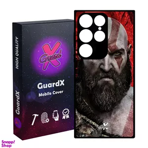 کاور گارد ایکس طرح God of War مدل Glass10035 مناسب برای گوشی موبایل سامسونگ Galaxy S24 Ultra