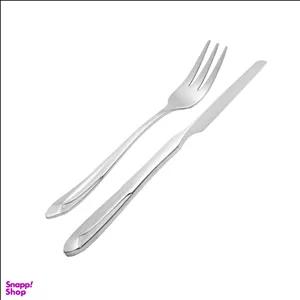 ست کارد و چنگال ام جی اس مدل DF020 کد 100000005010 مجموعه ۱۲ عددی