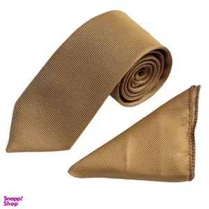 ست کراوات و دستمال جیب مردانه آیکت مدل Basic کد 20