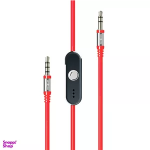 کابل صوتی Jack 3.5mm موکسوم مدل MOXOM AUX-41M طول 1 متر