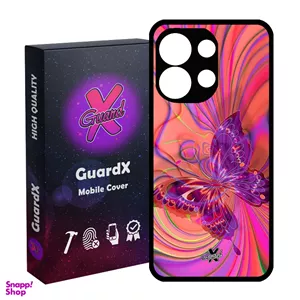کاور گارد ایکس طرح پروانه مدل Glass10280 مناسب برای گوشی موبایل شیائومی Redmi Note 13 4G