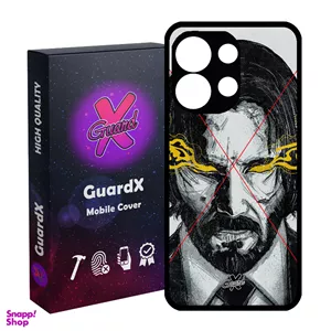 کاور گارد ایکس طرح John Wick مدل Glass10158 مناسب برای گوشی موبایل شیائومی Redmi Note 13 4G