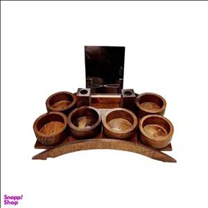 هفت سین چوب گردو 10 تکه کد 0054