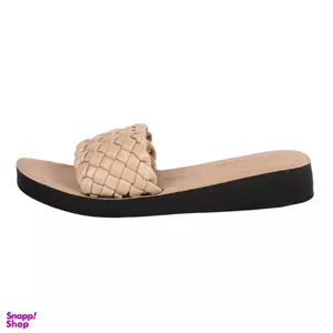 دمپایی زنانه پاپا مدل تارا رنگ کرم