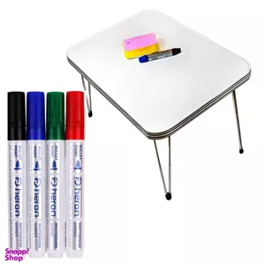 میز تحریر پارس کد 2558 سایز 50×70 سانتی متر به همراه 4 رنگ ماژیک