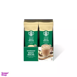 قهوه فوری استارباکس با طعم وایت موکا بسته 10 عددی