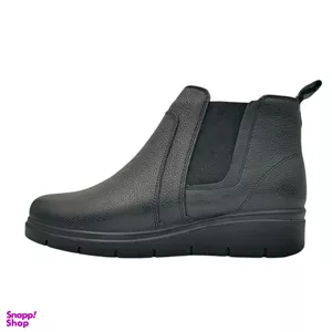 نیم بوت زنانه چرم ریباری مدل B38 رنگ مشکی