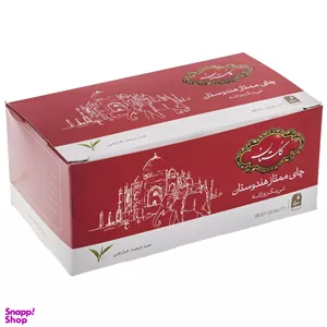 چای کیسه‌ای خارجه قرمز گلستان بسته ۵۰ عددی