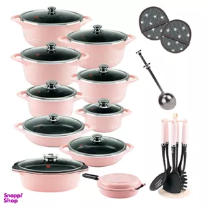 سرویس قابلمه 33 پارچه گرانیت ام جی اس طرح ایتالیا B کد 100000005723