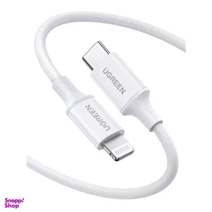 کابل شارژ و دیتا 3 آمپر Lightning به Type-C 2.0 Male یوگرین مدل US171 کد 60749 طول 2 متر
