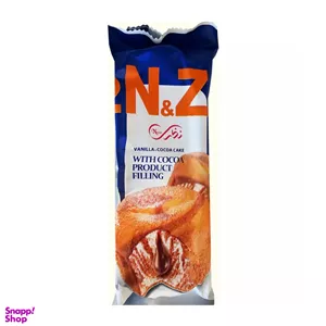 کیک وانیلی کاکائویی نظری مدل ان زد با مغز کرم کاکائو وزن 60 گرم