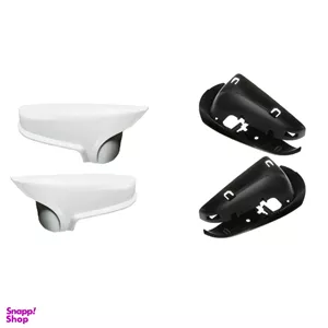 قاب و فلاپ آینه خودرو کالانیکس مدل FEL-PARSSEF-10433 طرح خفاشی مناسب پژو پارس مجموعه 4 عددی