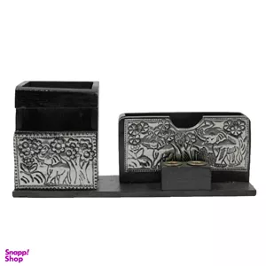 جامدادی رومیزی مدل فیل چوبی کد 5*17