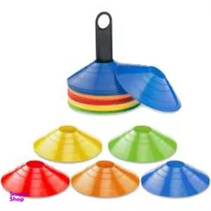 مانع تمرین مدل Training Cones 2019 مجموعه 40 عددی به همراه پایه نگهدارنده و پاوربالانس
