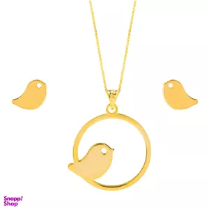 نیم ست طلای 18 عیار شمیم گلد گالری مدل GLE171 