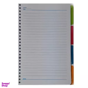 کاغذ کلاسور ۱۰۰ برگ کپیتال مدل دو خط کد 0096