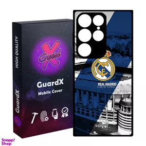 کاور گارد ایکس طرح Real Madrid مدل Glass10054 مناسب برای گوشی موبایل سامسونگ Galaxy S24 Ultra
