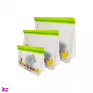 زیپ کیپ طرح میوه و سبزیجات مدل 33 مجموعه 3 عددی